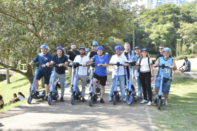Santo Andr&eacute; &eacute; a primeira cidade do ABC a implantar servi&ccedil;o de patinetes el&eacute;tricos